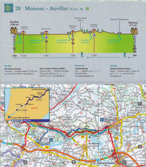 Way of St James France - Chemins de Compostelle Map Book Michelin 161