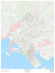 Karachi - Pakistan City Wall Map 1219 x 914mm