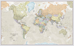 Classic Maps International World 1364 x 844 mm Wall Map
