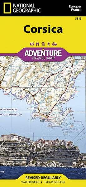 Corsica National Geographic Folded Map