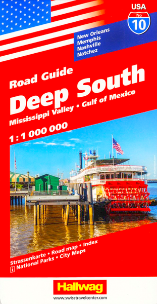 Deep South USA Hallwag Map