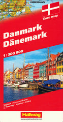 Denmark Hallwag Map