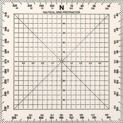 Douglas Square Protractor 5" 130mm — map