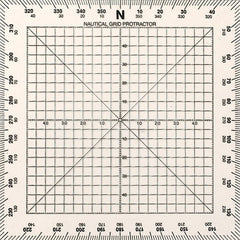 Douglas Square Protractor 5" 130mm — map