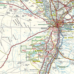Egypt National Geographic Folded Map