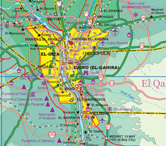 Egypt & Cairo ITMB Map – detail view – ITM | Mapworld