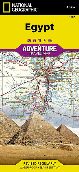 Egypt National Geographic Folded Map