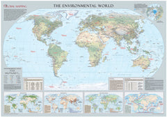 Environmental World 1333 x 933mm Wall Map