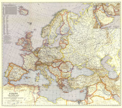 Europe and the Near East - Published 1940 by National Geographic