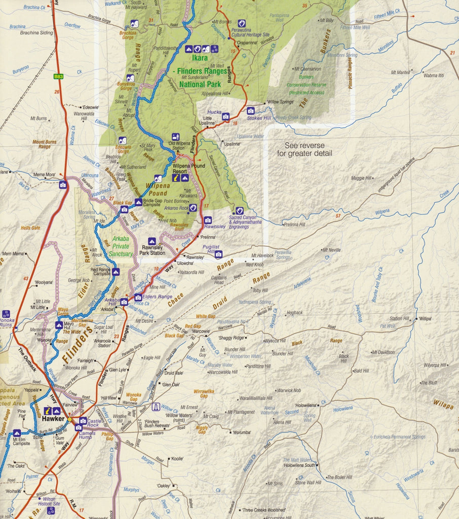 Flinders Ranges Cartographics Map | Mapworld