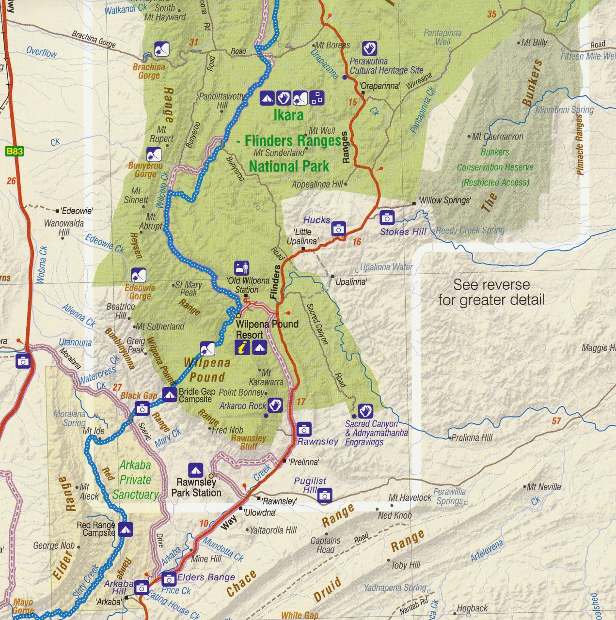 Flinders Ranges Graph Flinders Ranges Cartographics Map | Mapworld