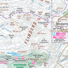 Flinders Ranges Hema Map 1430 x 1000mm Laminated Supermap