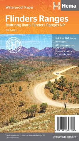 Flinders Ranges Hema Map 6th Edition