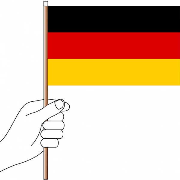 Germany Flag Handwaver - Knitted Polyester