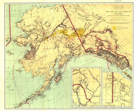 Gold and Coal Fields of Alaska - Published 1898 by National Geographic