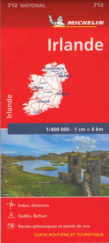 Michelin Ireland Map 712 – 2023 Edition