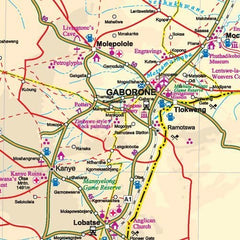 Botswana  & Zimbabwe ITMB Map