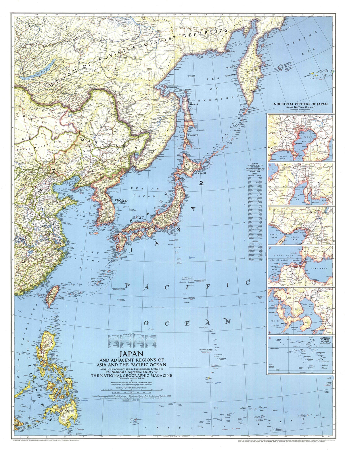 日本海洋地図 Ocean map around Japan 日本海洋地図 Ocean map around