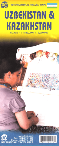 Uzbekistan & Kazakhstan ITMB Map