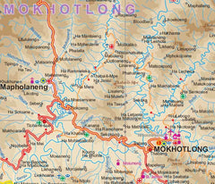 Lesotho  & Swaziland ITMB Map