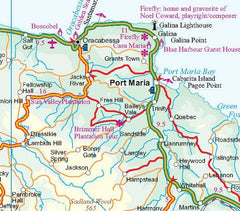 Jamaica & Cayman Islands ITMB - West Indies Map