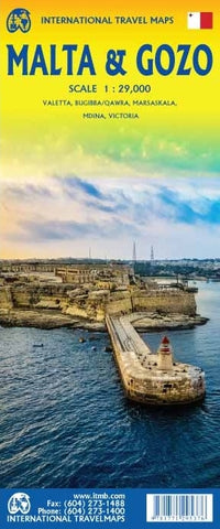 Malta Gozo Map ITM Mapworld malta-gozo-map-itm-mapworld
