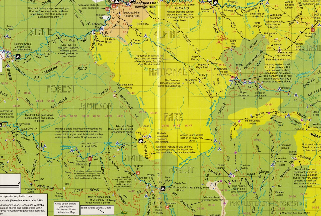 Map Howitt Mansfield - Mt.Howitt Adventure Map Rooftop | Mapworld