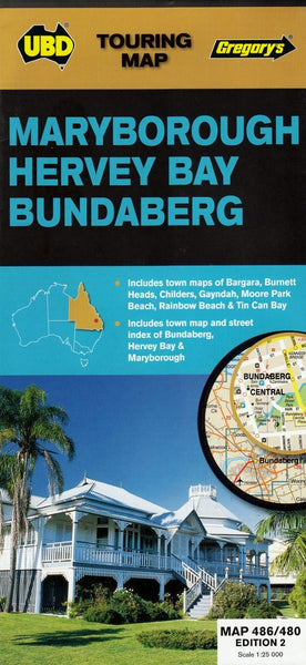Maryborough, Hervey Bay & Bundaberg UBD 486/480 Map