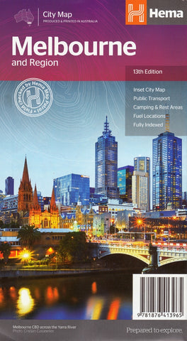 Melbourne & Region Map – Hema Maps