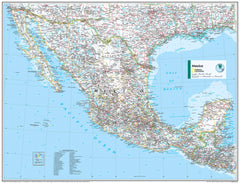 Mexico Atlas of the World, 11th Edition, National Geographic Wall Map