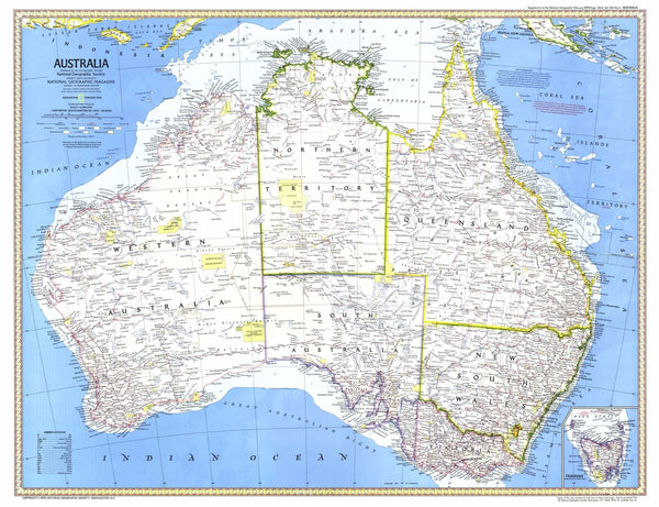 Australia 1979 Map by National Geographic