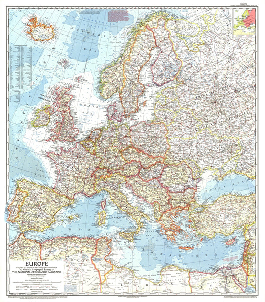 Europe - Published 1957 by National Geographic