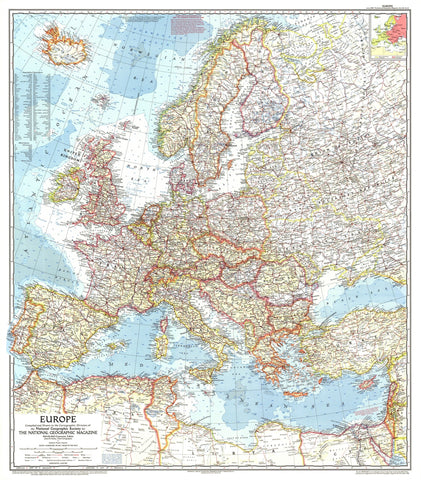 Europe - Published 1957 by National Geographic