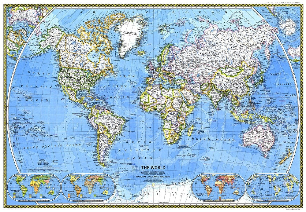1981 Map World Wall Map 1981 – National Geographic | Mapworld
