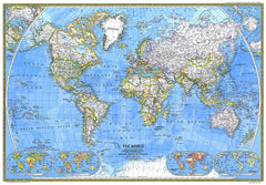World Map 1981 by National Geographic