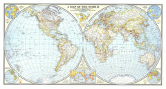 World Map 1941 by National Geographic