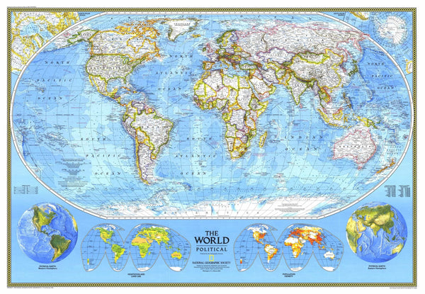 World Political Map 1994 by National Geographic