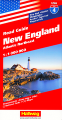 New England Hallwag USA Map