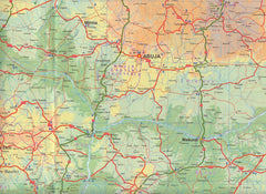 Nigeria & Niger ITMB Map