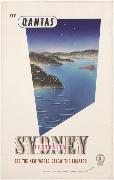 TRAVEL POSTER - New World Sydney Vintage Poster