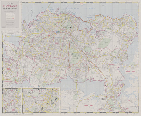 Auckland Historic Wall Map 1959