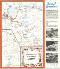 Rotorua Historic Wall Map  1966
