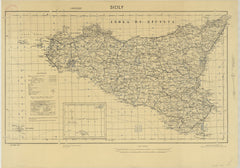 Sicily Historic Wall Map 1200 x 852