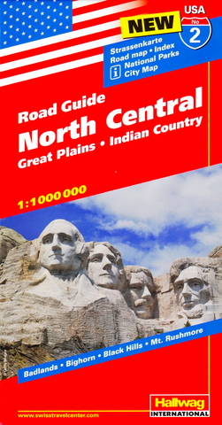 North Central Hallwag USA Map