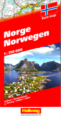Norway Hallwag Map