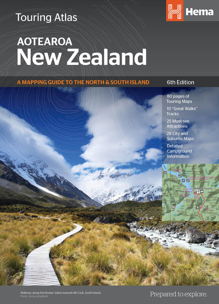New Zealand Touring Atlas Spiral Hema