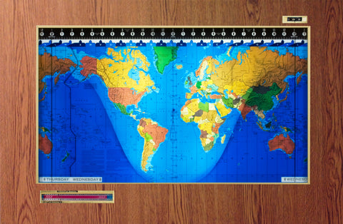 Original Kilburg Geochron Geopolitical - Vinyl Laminate