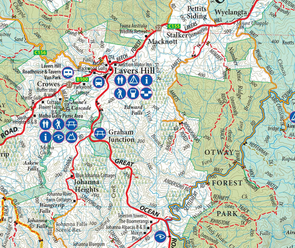 The Otways 4WD Meridian Map | Mapworld