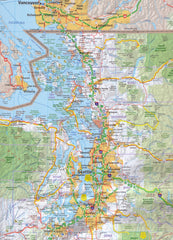 Pacific Northwest USA Hallwag Map