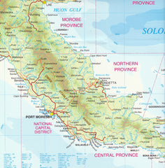 Papua New Guinea (PNG) Hema Map Laminated